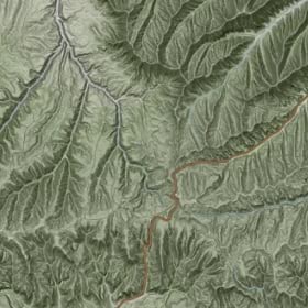 A terrain map