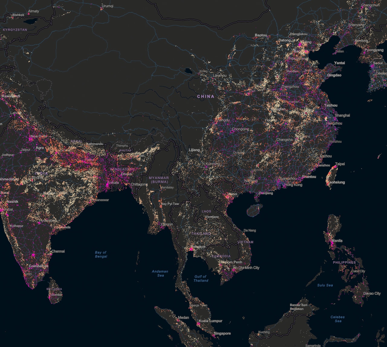 World population estimate | Данные Esri